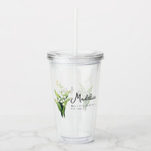 Maj Birth Month Flower Lily Personlig Take Away Mugg