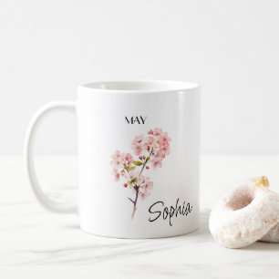 Maj Blomma Personlig Kaffemugg