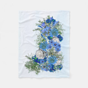 Maj-blommor, Tanktop för Vit ros-övertryckning Fleecefilt