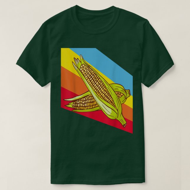 Maj Corncob Maize Vegetables Food Vegan Vegetaria T Shirt (Design framsida)