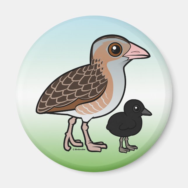 Maj Crake med baby Magnet (Framsidan)