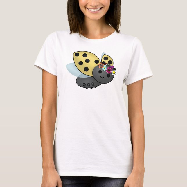 Maj-dagsljus med blomsterkedjans huvudband t shirt (Framsida)