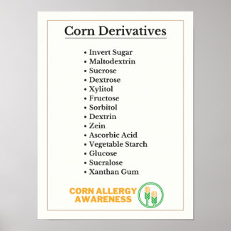Maj Derivatives Allergy Awareness Poster