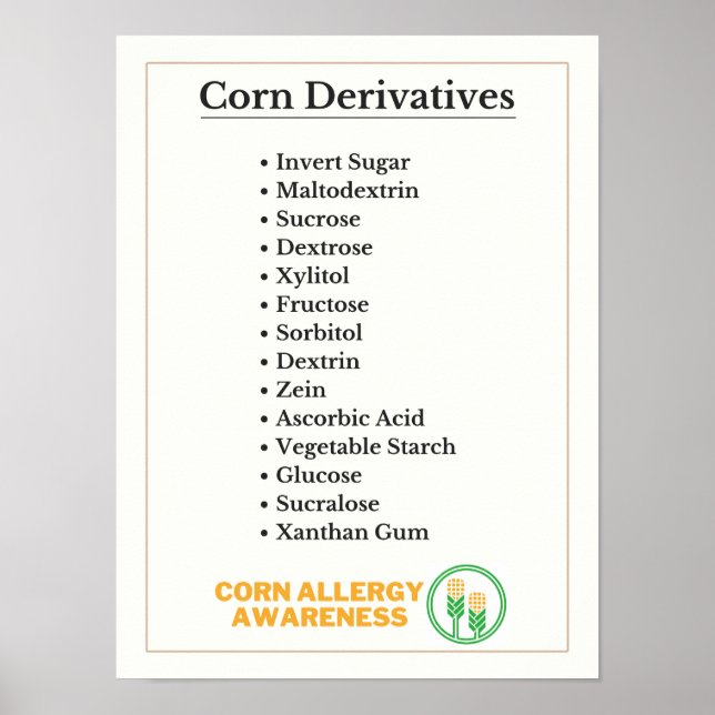 Maj Derivatives Allergy Awareness Poster (Framsidan)