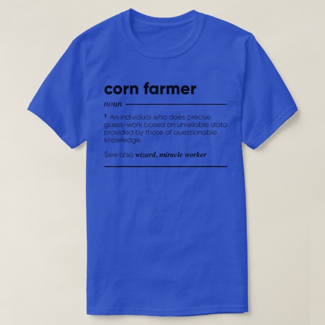Maj Farmer Funny T-Shirt (Design framsida)
