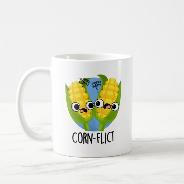 Maj-flict Funny Maj Pun Kaffemugg (Vänster)