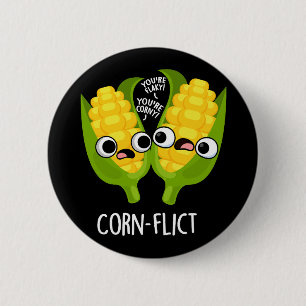 Maj-flict Funny Maj Pun Mörk BG Knapp