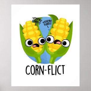 Maj-flict Funny Maj Pun Poster