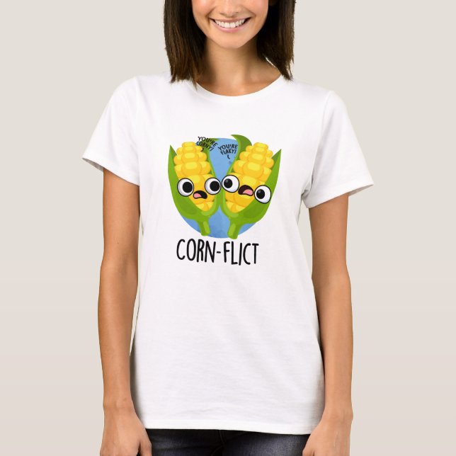 Maj-flict Funny Maj Pun T Shirt (Framsida)
