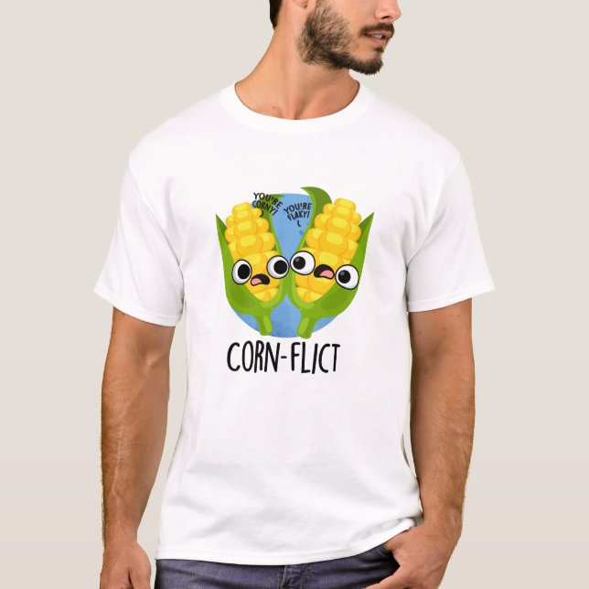 Maj-flict Funny Maj Pun T Shirt (Framsida)