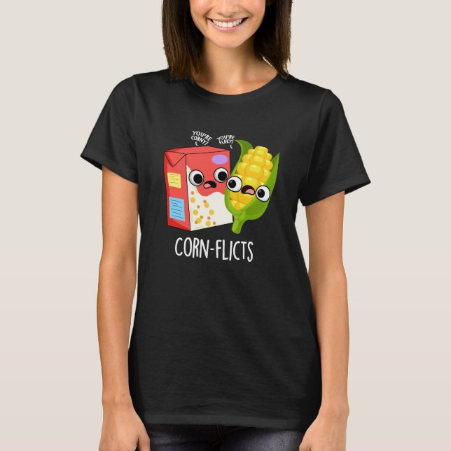 Maj-flicts Funny Cornflake Maj Pun T Shirt (Framsida)