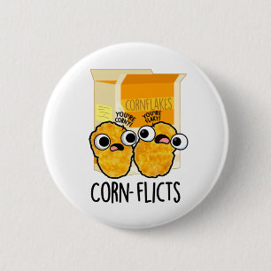 Maj-flikter Funny Maj Flakes Pun Knapp