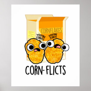 Maj-flikter Funny Maj Flakes Pun Poster