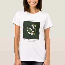 Maj Födelsemånad Blomma T-Shirt