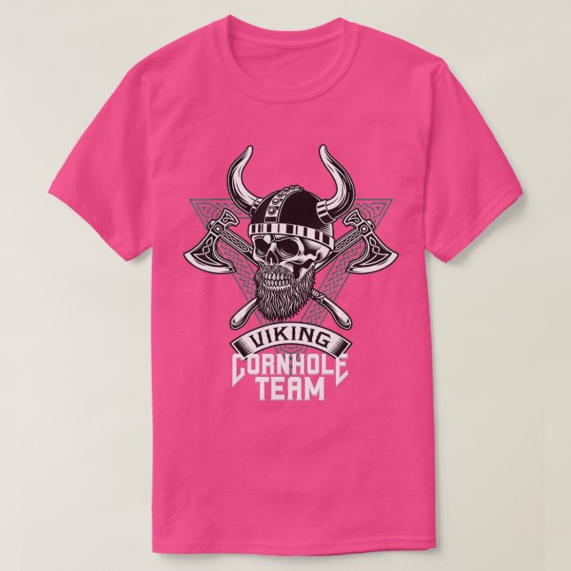 Maj Hål Team Player Viking Cornhål T Shirt (Design framsida)