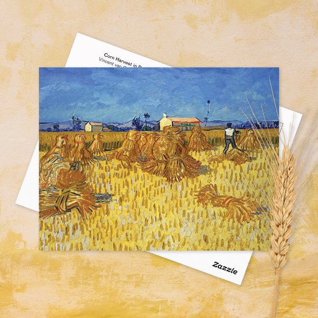 Maj Harvest Provence Vincent van Gogh Vykort (Skapare uppladdad)