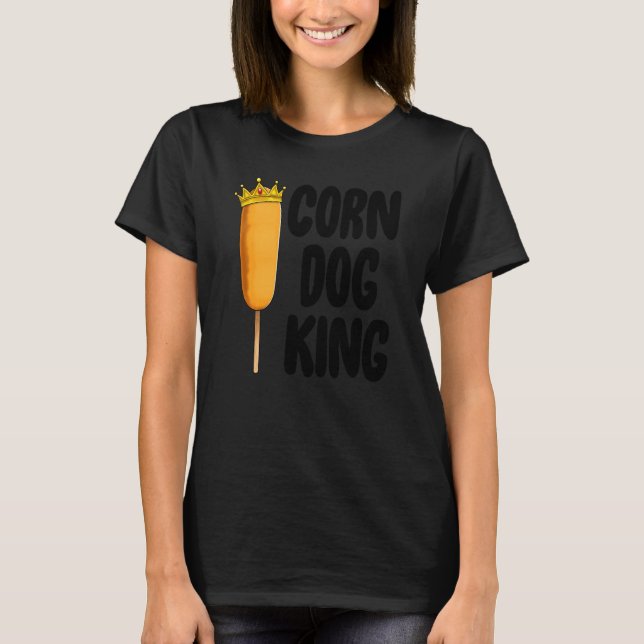 Maj Hund Kung Den börsnye rättvise Maj Hundar Food T Shirt (Framsida)