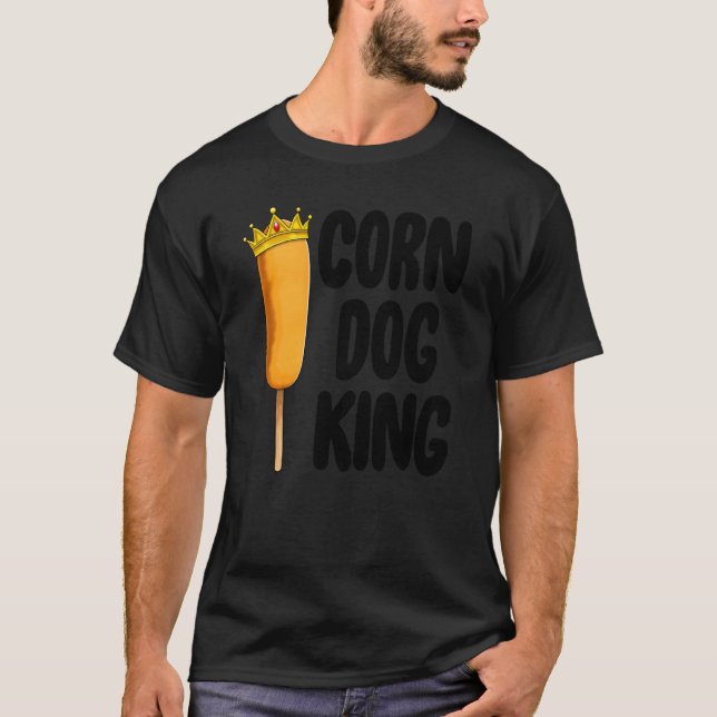 Maj Hund Kung Den börsnye rättvise Maj Hundar Food T Shirt (Framsida)