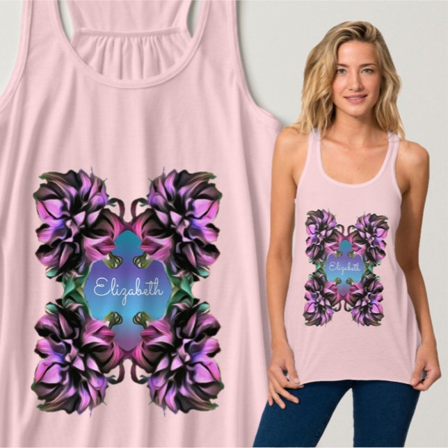 Maj Husk Flowers 2190 Linne Med Racerback (Skapare uppladdad)