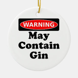 Maj innehåller Gin Julgransprydnad Keramik