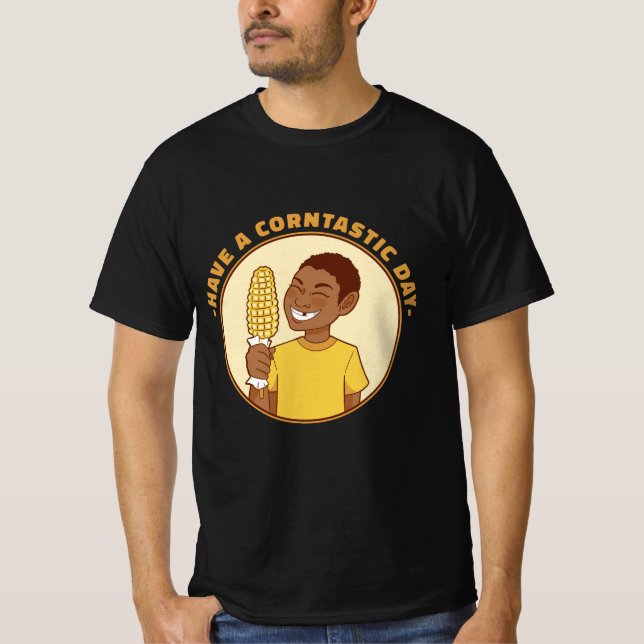MAJ KID MEME HAR EN KORNTASTISK DAG T SHIRT (Framsida)