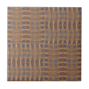 Maj Kurvor och Dots Basketweave-Neutralter Kakelplatta