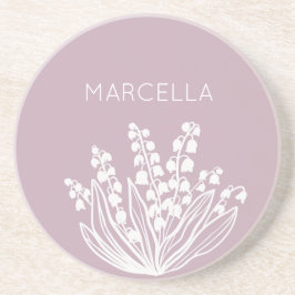 Maj Liljekonvalj bukett med eget namn Underlägg