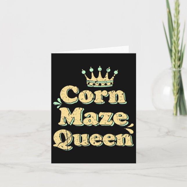 Maj Maze Queen Fall Autumn Halloween oktober Acti Kort (Framsida)