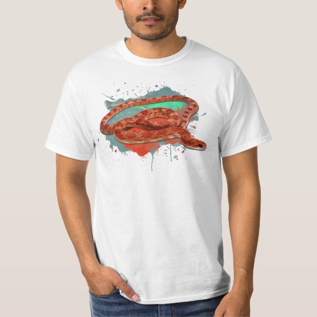 Maj, ormfymning, havsfärg, regnbåge Färg T Shirt (Framsida)