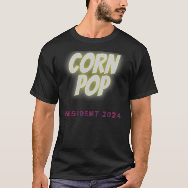 Maj Pop för president Classic T-Shirt (Framsida)