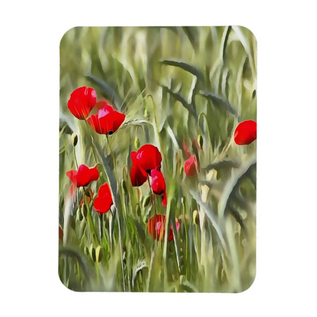 Maj Poppies Magnet (Vertikal)