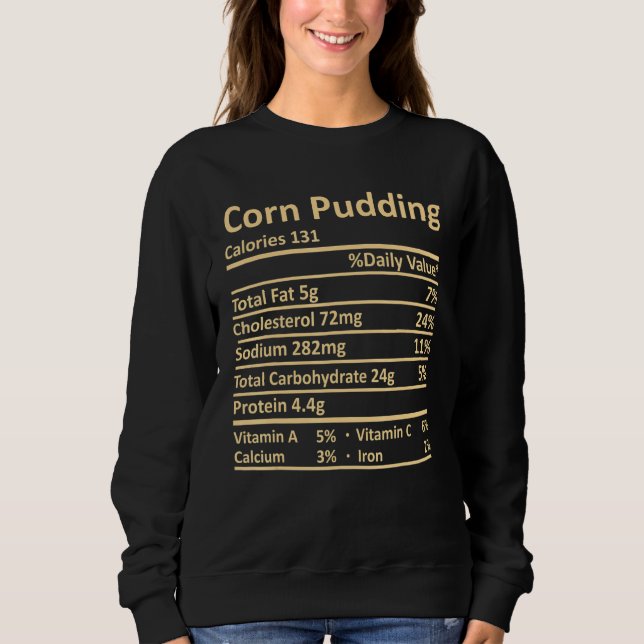 Maj Pudding Nutrition Thanksgiving Costume Food F T Shirt (Framsida)