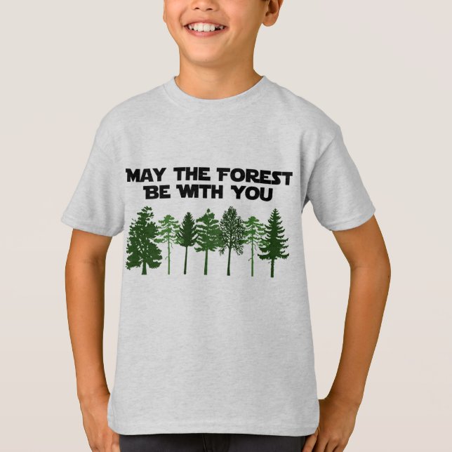 Maj skogen är med dig tee shirt (Framsida)