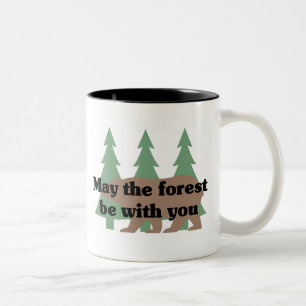 Maj skogen är med dig Två-Tonad mugg