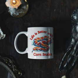 Maj Snake-ägarens kaffegåva till älskare djurälska Kaffemugg