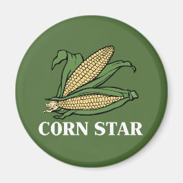 Maj Star Funny Vegetable Pun BBQ Humor Magnet