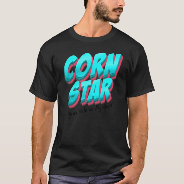 Maj Star Hål är mitt mål T Shirt (Framsida)