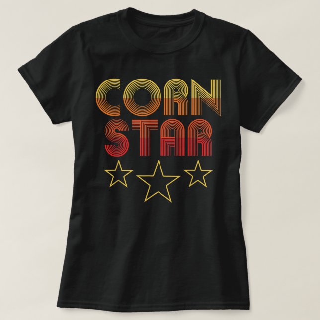 Maj Star - Retro Cornacks funny T Shirt (Design framsida)