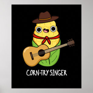 Maj-try Singer Funny Maj Pun Mörk BG Poster