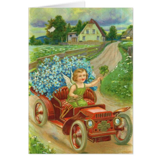 Maj turen av det irländskt är med dig hälsningskort (Framsidan)