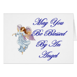 Maj välsignas du av en ängel hälsningskort