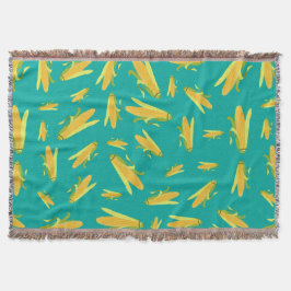 Maj vid kusten Mönster Filt