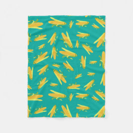 Maj vid kusten Mönster Fleecefilt