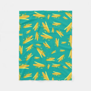 Maj vid kusten Mönster Fleecefilt