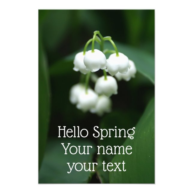 Maj vita liljor fototryck (Framsidan)