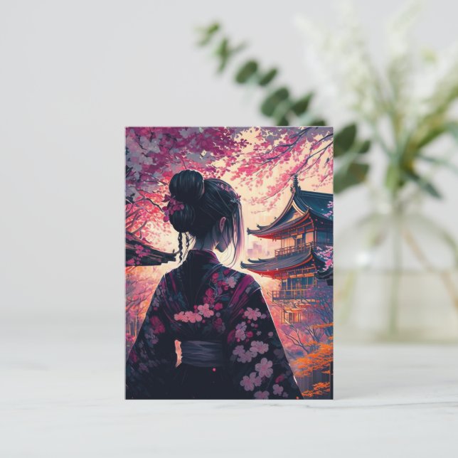 Maja Kirschblüten - Postcard Vykort (Stående Fram)