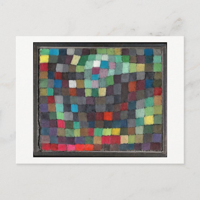 Majbild, vid Paul Klee, 1925 Vykort (Framsida)