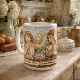 Majblommor änglar kaffemugg