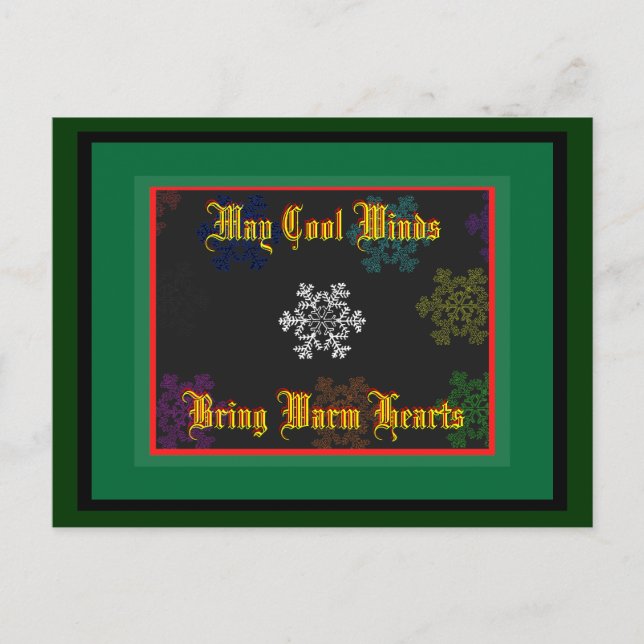 Majcoolavind kommer med varm hjärtamall 1 vykort (Framsida)