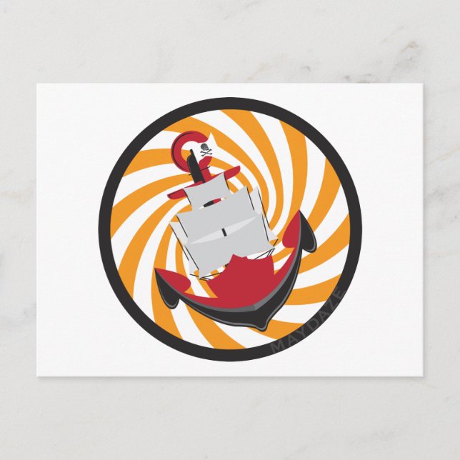 majdaze dizzy anchor vykort (Framsida)